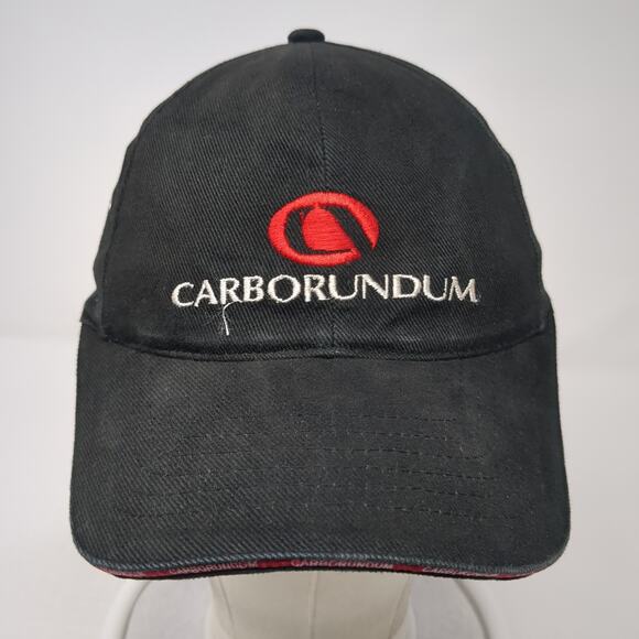 Carborundum Strapback Baseball Cap Black One Size Adjustable Embroidered - Picture 2 of 9